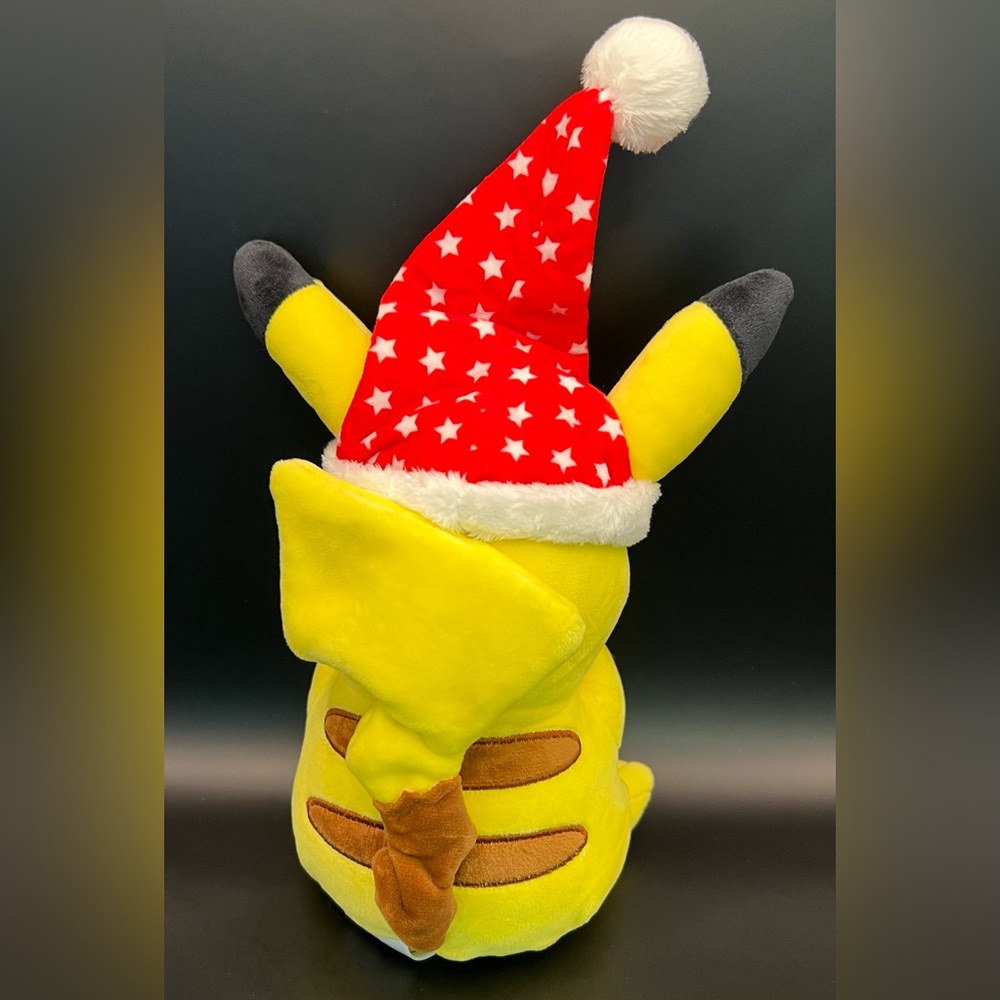 Pokémon- Pikachu, Red/white star hat, 8 inch plush - Picture 2 of 6
